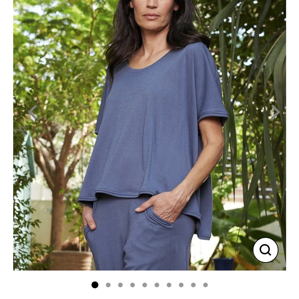 NWT Alembika Essential Breeze Tee Blue Mist Size XS